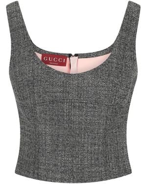 Gucci Wollen Top - Grijs