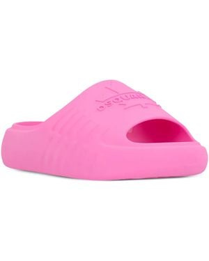 DSquared² Pantoletten mit Gummisohle - Pink