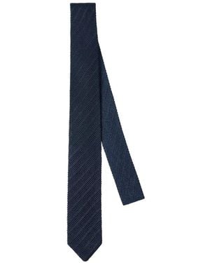 Brunello Cucinelli Textured Silk Tie - Blue