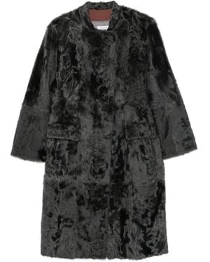 Liska Lamb-Fur Coat - Black
