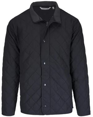 Peter Millar Gesteppte Jacke mit Knöpfen - Blau