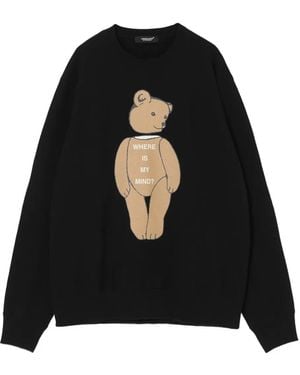 Undercover ベアグラフィック プルオーバー - ブラック