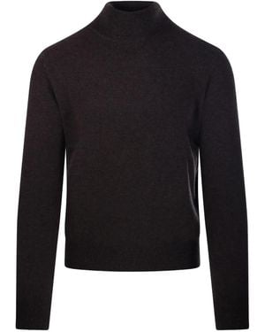 Cashmere Company Pullover mit Stehkragen - Schwarz