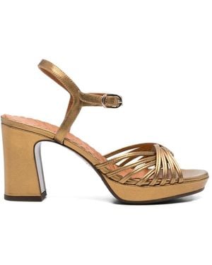 Chie Mihara Keske Metallic Strappy Sandals