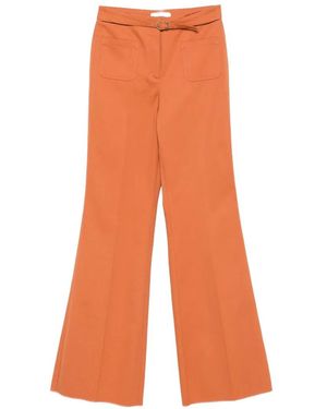 Dorothee Schumacher Belted Flared Trousers - Orange