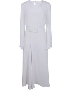 P.A.R.O.S.H. Belted long-sleeved dress - Blanco