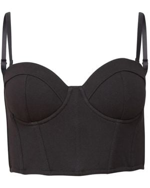 Fleur du Mal Hamptons Bustier Top - Black