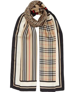 Burberry Multi-panel Silk Scarf - Multicolour