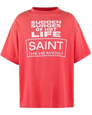 SAINT Mxxxxxx ロゴ Tシャツ - レッド
