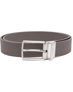 Lacoste Chantaco Reversible Leather Belt - Grey