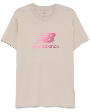 New Balance Athletics Logo T-Shirt - Pink
