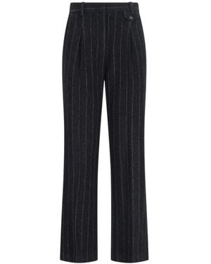 THE GARMENT Pinstripe-Pattern Tailored Pants - Blue