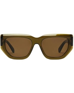 Stella McCartney Geometric-Frame Sunglasses - Green