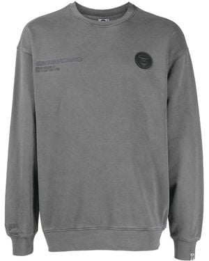 Aape By A Bathing Ape Logo-Print Cotton Sweatshirt - Grey