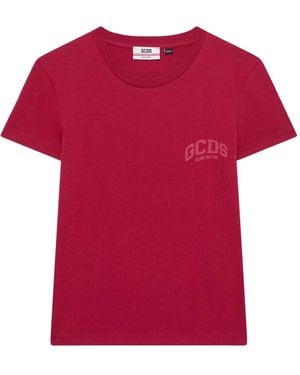 Gcds Logo-Print T-Shirt - Red
