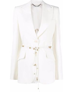 Stella McCartney Belted Single-Breasted Blazer - White