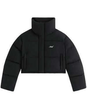 Kith Shae Cropped Denim Puffer Jacket - Black
