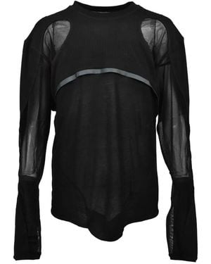 JUNTAE KIM Panelled Layered T-Shirt - Black