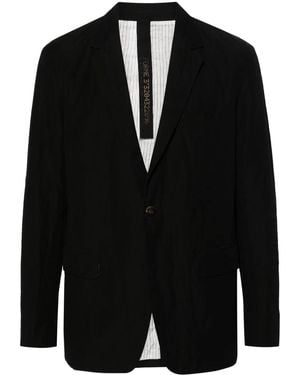Forme D'expression 1B Lounge Single-Breasted Blazer - Black