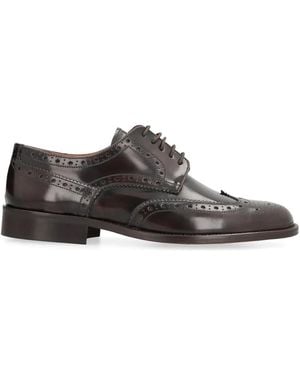 Bruno Magli Lace-Up Derby Shoes - Brown