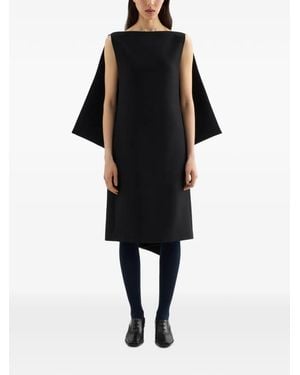 Jil Sander Open-Back A-Line Dress - Black