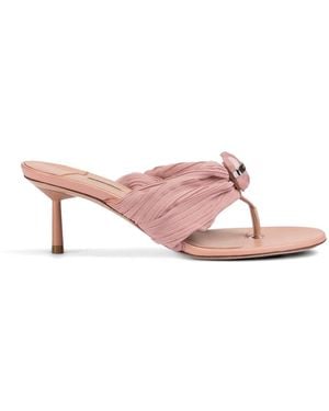 Le Silla Numa Pleated-Strap Sandals - Pink