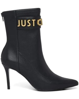 Just Cavalli Pointed Toe Boots - Black