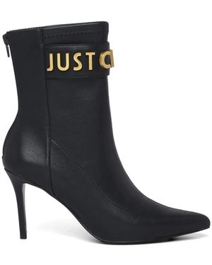Just Cavalli Pointed Toe Boots - Black