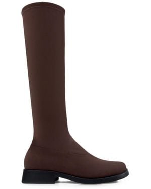 Camper Knee-High Stretch Boots - Brown