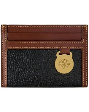 Mulberry Logo-Charm Colour-Block Cardholder - Brown