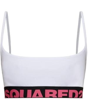 DSquared² Sport-Bh Mit Logo-Bund - Weiß