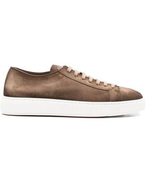 Santoni Lace-Up Fastening Sneakers - Brown