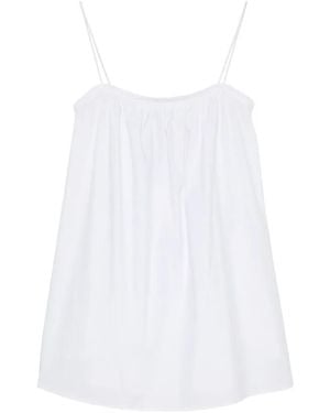 Matteau Frill-Trim Mini Dress - White