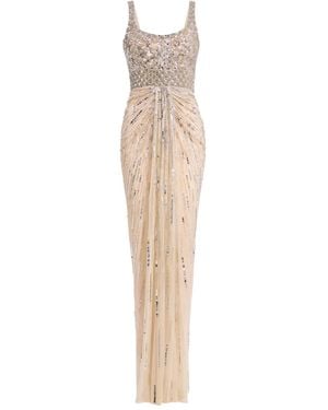 Jenny Packham Elixir Sequin-Embellished Maxi Dress - White