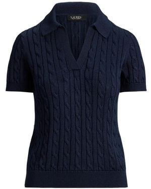 Ralph Lauren Cable-Knit T-Shirt - Blue