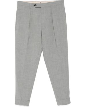 Berwich Chiaia Pleated Trousers - Grey