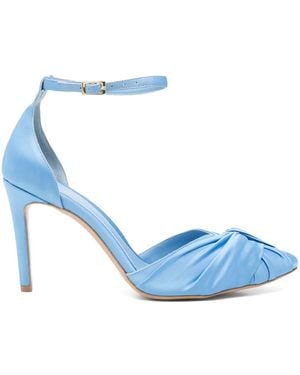 Ginissima 95Mm Satined Pumps - Blue