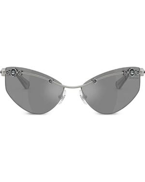 Swarovski Crystal-Embellished Sunglasses - Grey