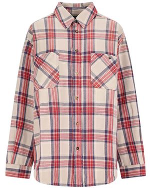 Destin Camisa A Cuadros Con Botones - Rojo