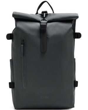 Rains Rolltop Rucksack Large Backpack - Black