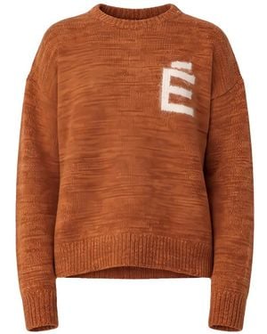 Etudes Studio Round Neck Merino Wool Sweater - Brown