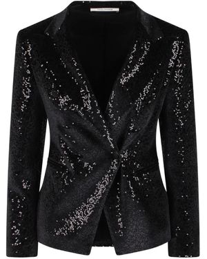 Tagliatore Sequin-Embellished Blazer - Black