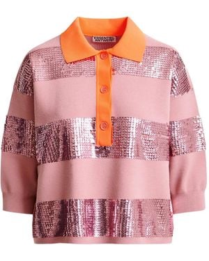 Essentiel Antwerp Illuminati Polo Shirt - Pink