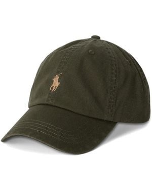 Polo Ralph Lauren Pony Embroidered Cotton-Chino Ball Cap - Green