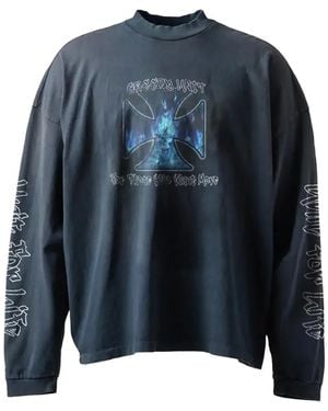 Greedy Unit Chopper Long-Sleeves Sweatshirt - Blue