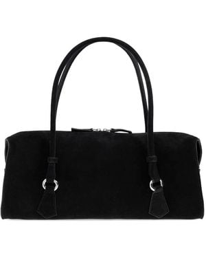 IRO Cabas Zippé En Cuir - Black