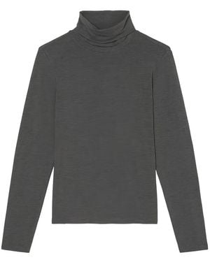 Marc O' Polo Turtleneck Long-Sleeves Top - Gray