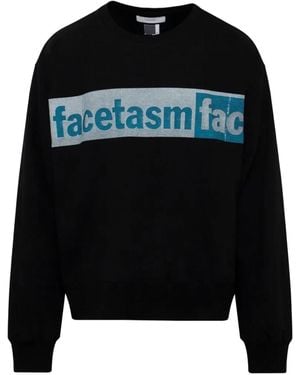 Facetasm Logo-Print Jumper - Black