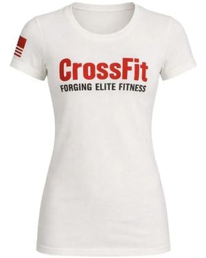 Reebok Round-Neck Short-Sleeve T-Shirt - White