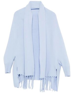 Philo-Sofie Cashmere Cárdigan Con Flecos - Azul